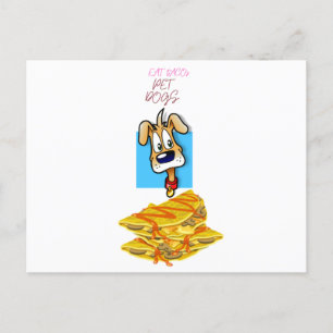 Carte Postale eat tacos pet dogs