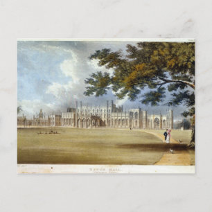 Carte Postale Eaton Hall, façade d'entrée, d'après 'Repo d'Acker