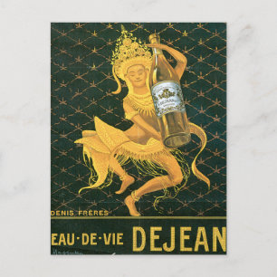 Carte Postale Eau De Vie Dejean Vin Vintage Boisson Et Art