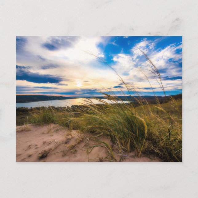 Carte Postale Eau | Glen Lake Dunes de l'ours couché Michigan (Devant)