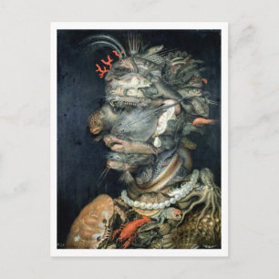 Carte Postale Eau, (huile sur toile), Arcimboldo, Giuseppe