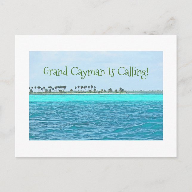 carte postale/EAU TURQUOISE DE GRAND CAYMAN EST CA (Devant)