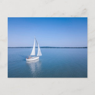 Carte Postale Eau   Yacht au lac Balaton en Hongrie
