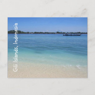 Carte Postale eaux de l'île gili
