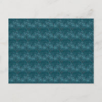 Carte postale Écailles Dragon Vert Bleu Foncé