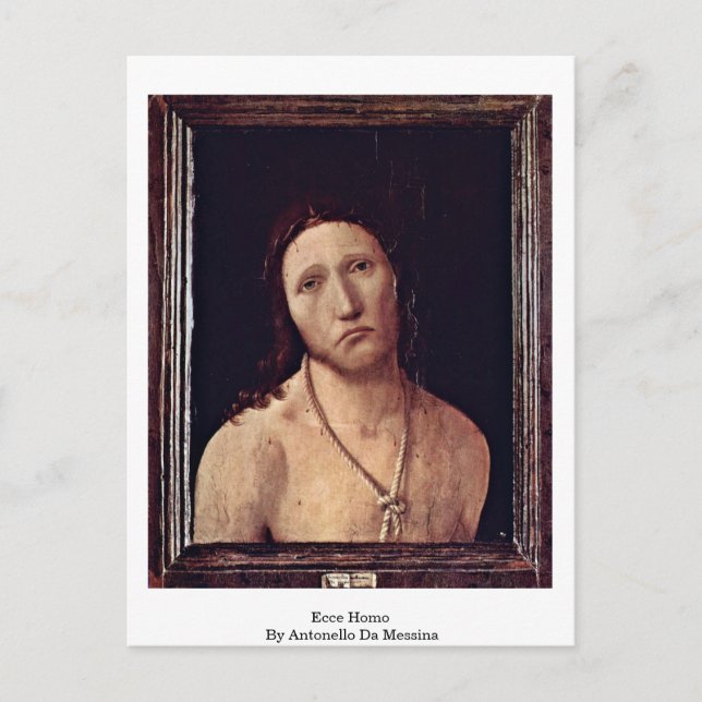 Carte Postale Ecce Homo par Antonello da Messine (Devant)