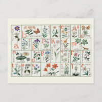 Échantillon alphabet de broderie vintage | FLEUR S