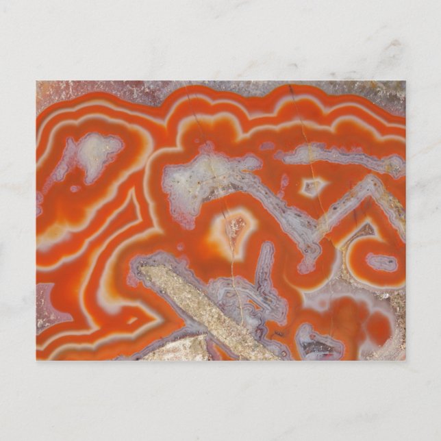 Carte Postale Échantillon d'agate (Devant)