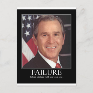 Carte Postale Échec: George Bush