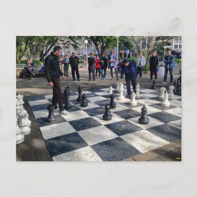 Carte Postale Echecboard géant (Devant)