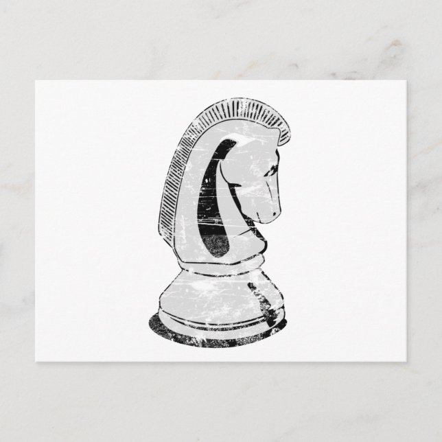 Carte Postale échecs - chevalier (Devant)