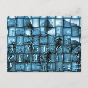 Carte Postale Échecs de squelette