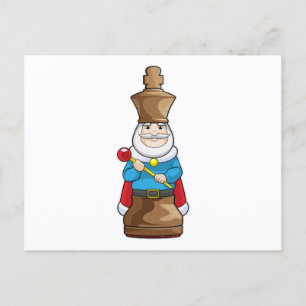 Carte Postale Échecs King Chess