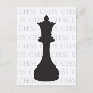Carte Postale Échecs Queen Classic Pièce Moderne