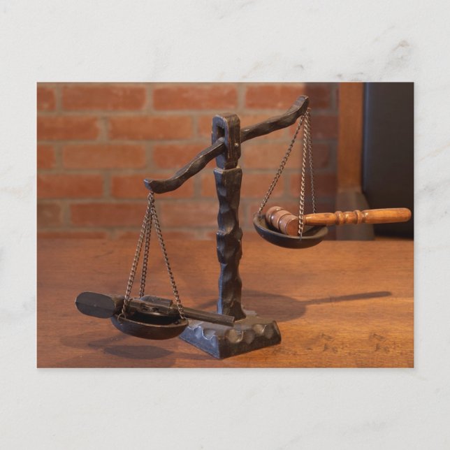 Carte Postale Échelles De Justice (Devant)