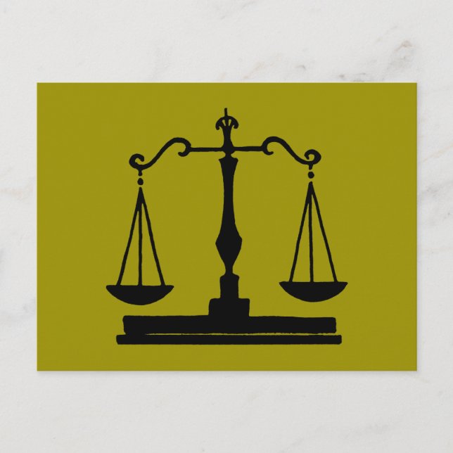 Carte Postale Échelles De Justice (Devant)