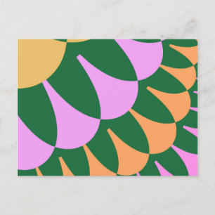 Carte Postale Echelles orange et verte