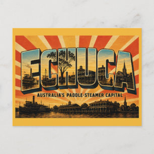 Carte Postale Echuca Victoria Capitale du Paddle-Steamer