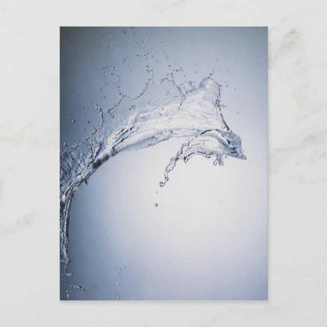 Carte Postale Éclaboussure de l'eau (Devant)