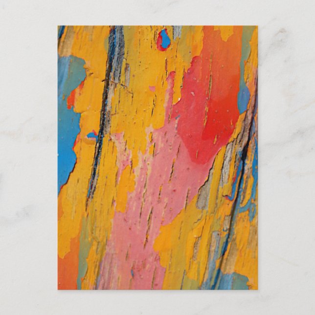 Carte Postale Éclaboussure de peinture colorée (Devant)