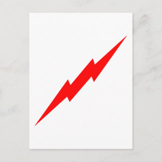 Carte Postale Éclair rouge