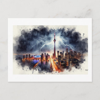 Carte Postale Éclair sur Toronto,