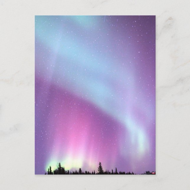 Carte Postale Éclairages du nord Sky Winter Alaska Stars (Devant)