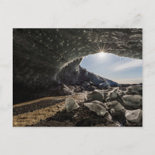 Carte Postale Éclaircie à l'entrée de la grotte de glace