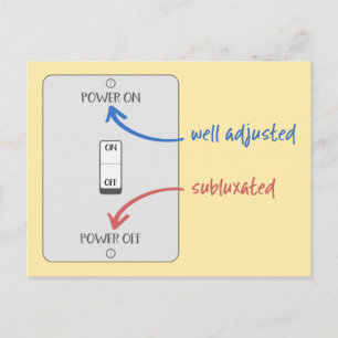 Carte Postale Éclairer votre vie avec chiropratique, chiropratiq