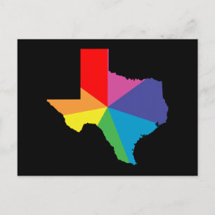 Carte Postale éclatement de la couleur texas