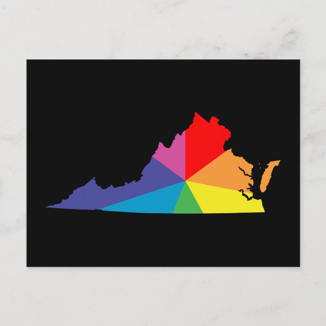 Carte Postale éclatement de la couleur virginie (Devant)