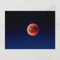 Carte postale Eclipse de Lune de Sang (Suisse)