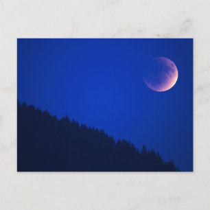 Carte Postale Éclipse lunaire sur la forêt   Zug, Suisse