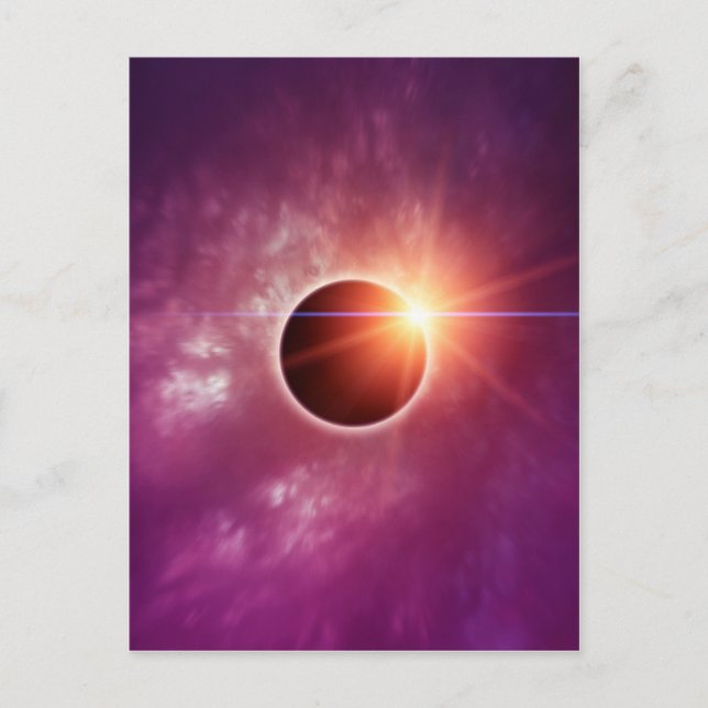 Carte Postale Éclipse solaire (Devant)