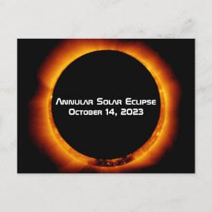 Carte Postale Éclipse solaire annuelle 2023