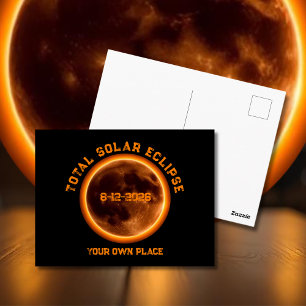 Carte Postale Éclipse solaire totale 12 août 2026