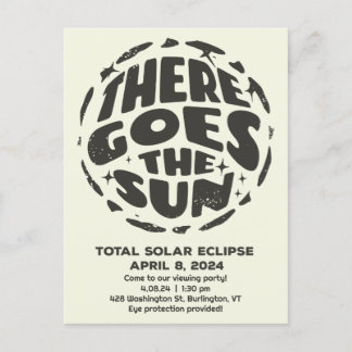 Carte Postale Éclipse solaire totale 2024 Voilà le Soleil