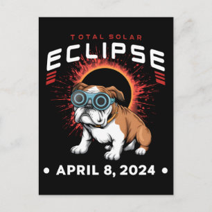Carte Postale Éclipse solaire totale avril 2024 Cadeaux pour ama