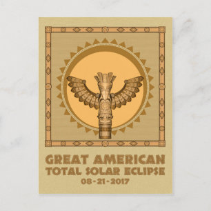 Carte Postale Éclipse solaire totale des États-Unis - 2017