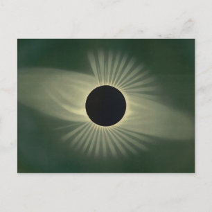 Carte Postale Éclipse totale de l'art Vintage solaire