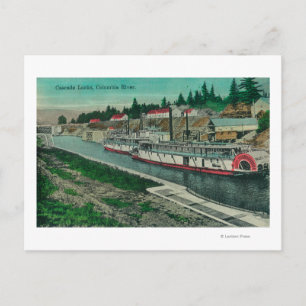 Carte Postale Écluse en cascade sur le fleuve Columbia