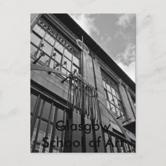 Carte Postale École d'art16x12bw, École d'art de Glasgow