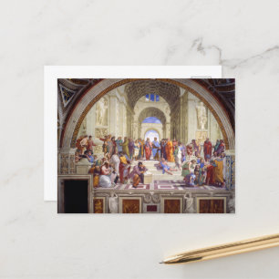 Carte Postale École d'Athènes, de Stanza della Segnatura