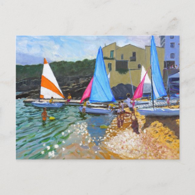 Carte Postale école de voile calella de palafrugall costa (Devant)