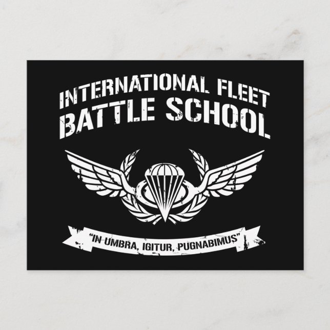 Carte Postale École internationale de combat de la flotte Ender (Devant)
