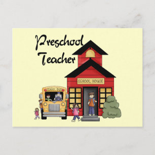 Carte Postale École maternelle Teacher Tshirts et cadeaux