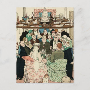 Carte Postale "Economie de l'espace" par W Heath Robinson