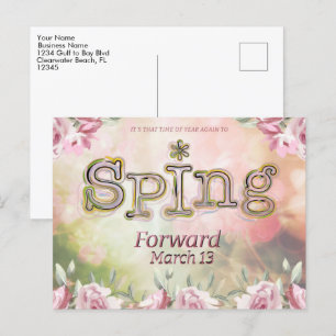 Carte Postale Économies d'avant-printemps