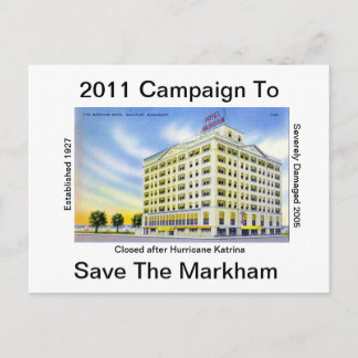 Carte Postale Économiser L'Hôtel Historic Markham