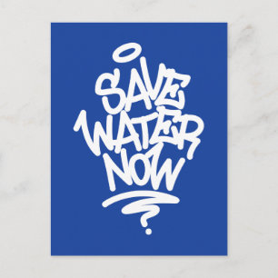 Carte Postale Économisez de l'eau maintenant